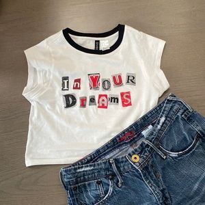 Discontinued H&M “IN YOUR DREAMS” Baby Tee